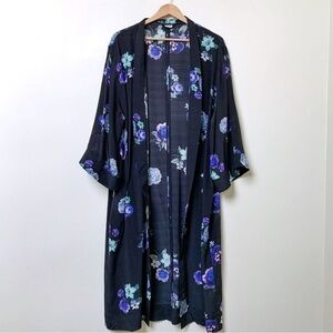 Neuw 💯 Silk Romantic Feminine Floral Duster Kimono